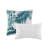 6 Piece Oversized Cotton Comforter Set With Throw Pillow Blue Queen