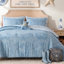 Ensemble de literie de style western cowgirl, ensemble de couette en microfibre bleue pour lit simple/simple XL