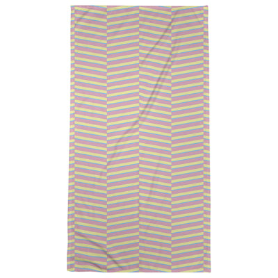 Serviette de plage à rayures fracturées