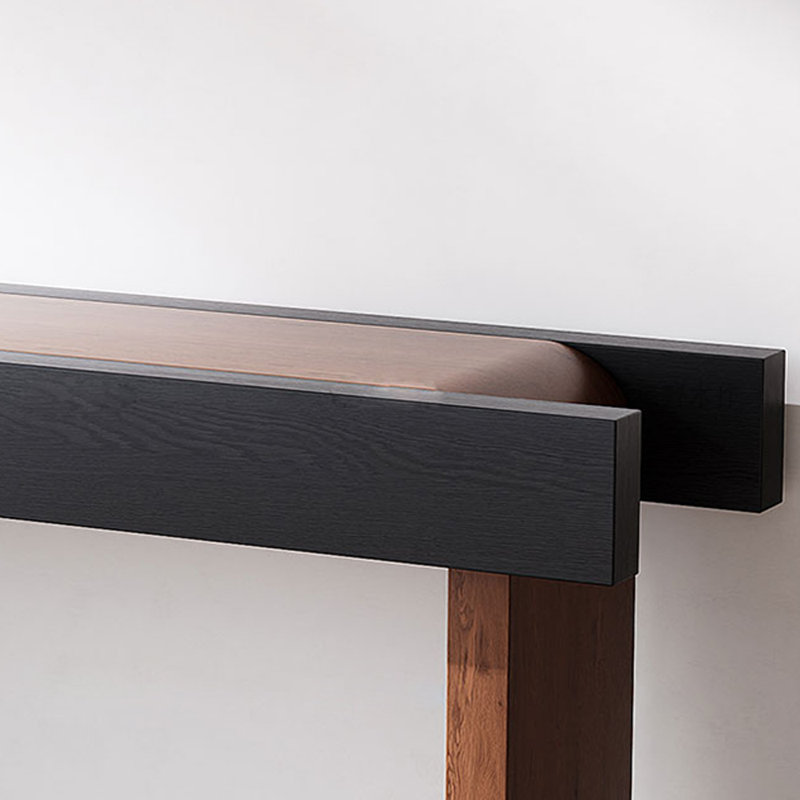 Console en bois massif de style chinois, H 29,5 po x l 47,2 po x P 13,8 po