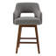 Ensemble de 2 tabourets pivotants rembourrés Lainey-115747945