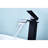 Matte Black Waterfall Spout Bathroom Sink Faucet, Single Handle Control For Convenient Use, Built With Stainless Steel Style Faucet In Black, Function Smooth Water Flow Control, Constructed-125036424