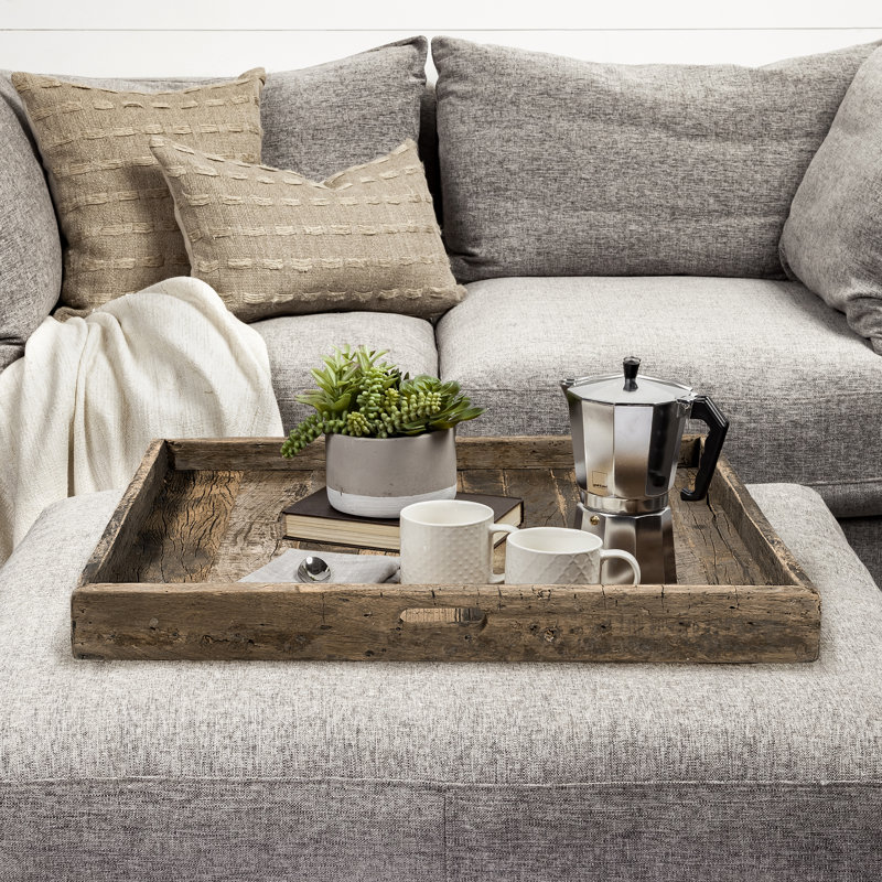 Latassha Solid Wood Tray, 3" H x 30" W x 30" L
