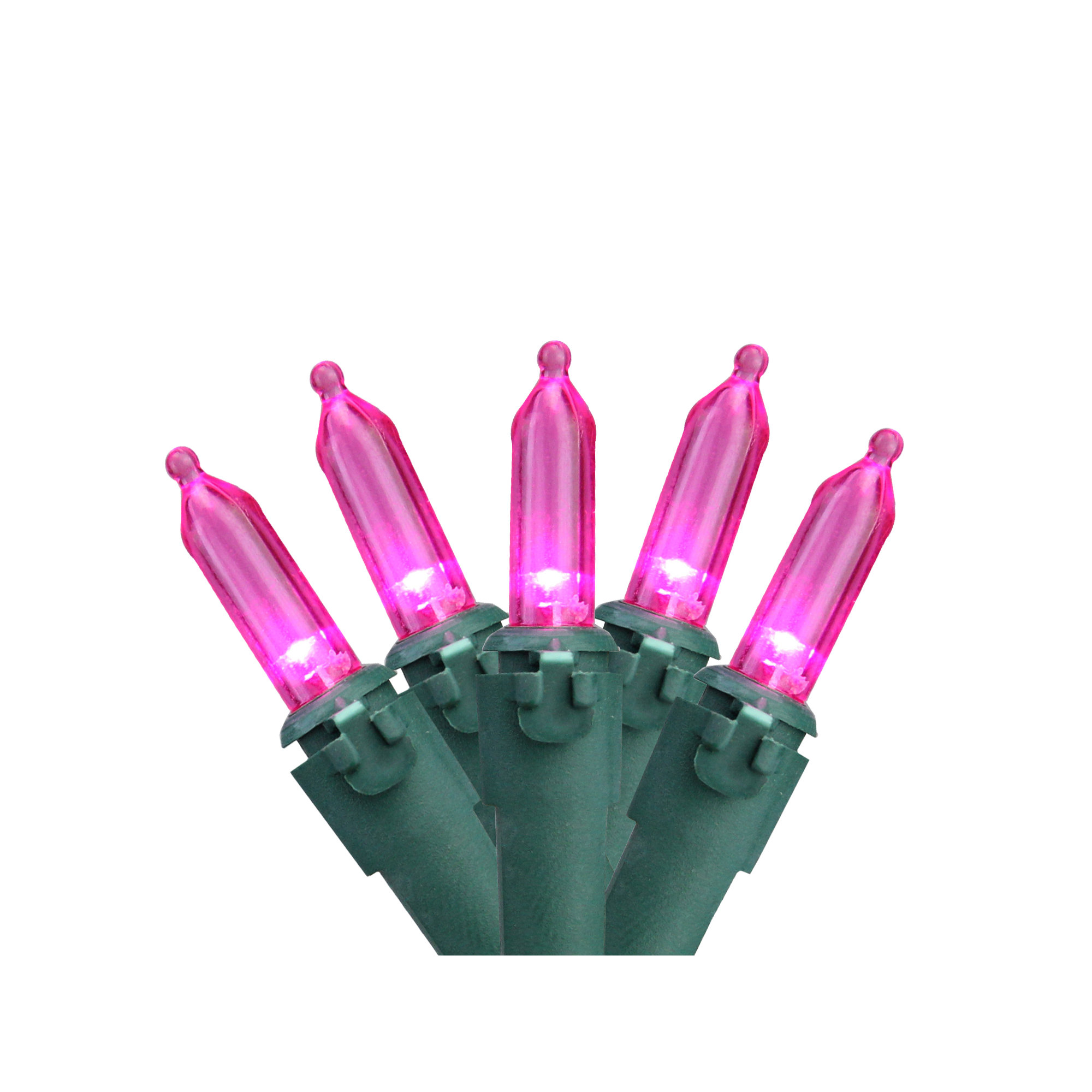 0.3'' String Lights, Pink/Green, 50