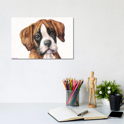 Boxer Puppy II by George Dyachenko - Wrapped Canvas Painting