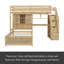 Lit simple mezzanine sur lit simple-264131150