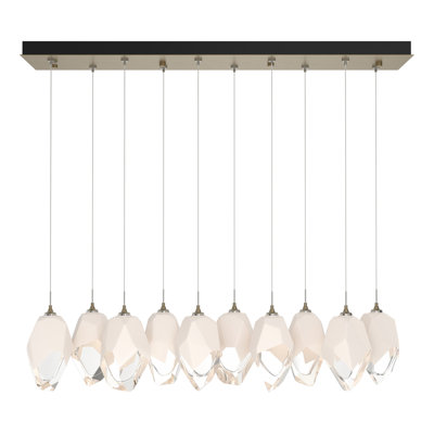 Luminaire suspendu géométrique pour îlot de cuisine Chrysalis