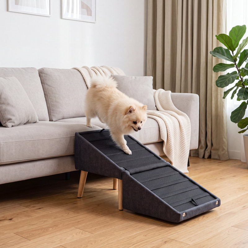 Marchepied pour chien 16,5 po beige, Dark Grey