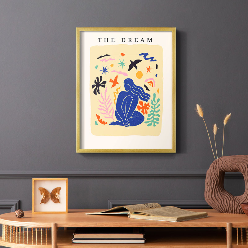 Matisse CECXV, reproduction encadrée - bois massif, Or, H 14 po x l 11 po