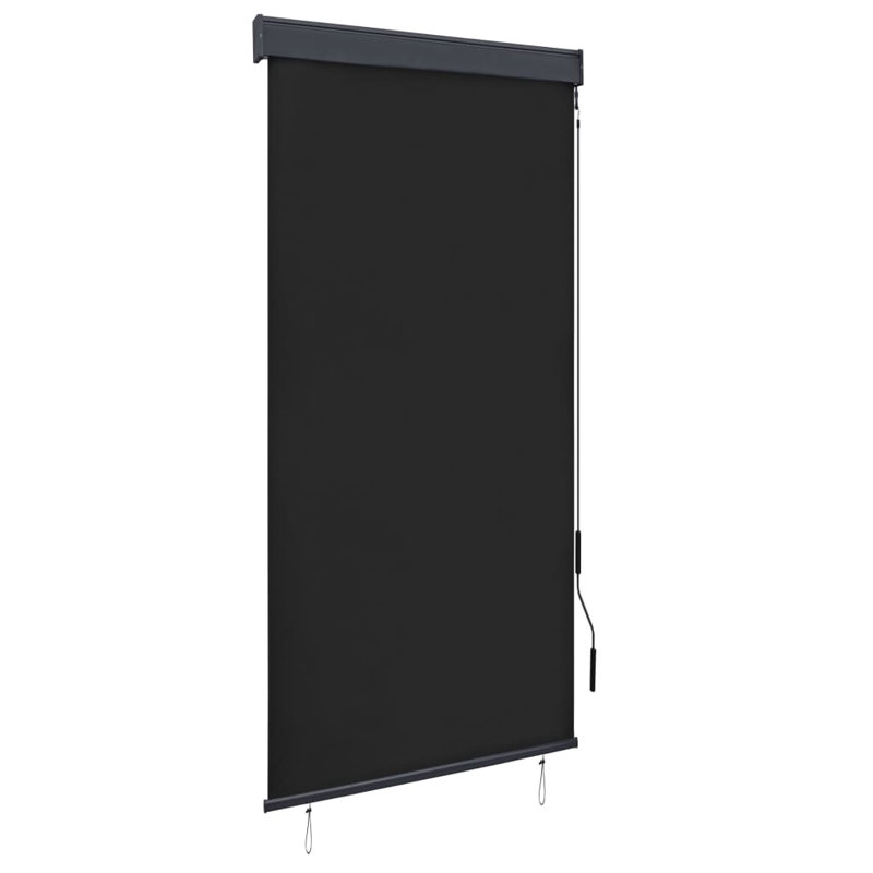 Store occultant avec store à manivelle pour bureau, Anthracite, L 39,4 po