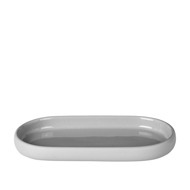 Sono Bathroom Accessory Tray, Light Gray