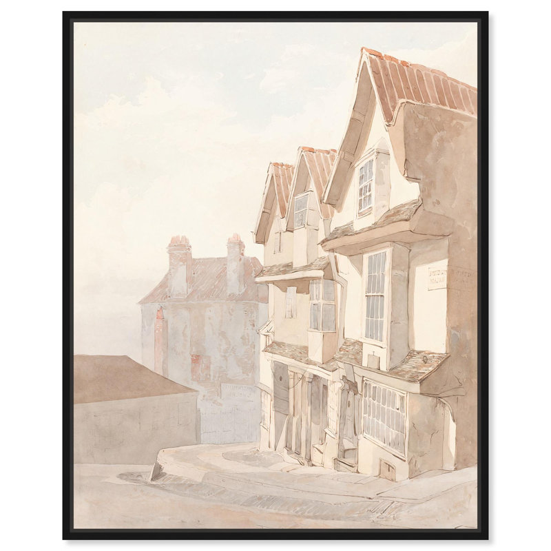Timeless Hearth Canvas Classic Sketches par , H 21 po x l 17 po, Cadre flottant noir