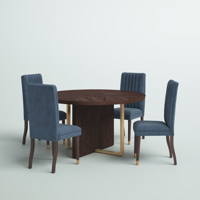Antonella 4 - Person Trestle Dining Set