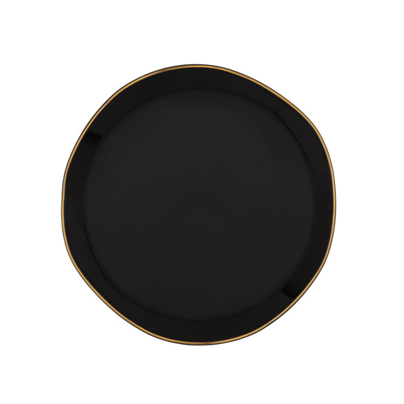 Assiette Good Morning, Noir