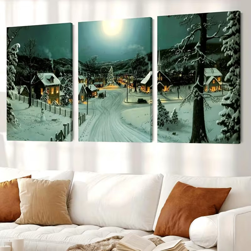 3 Piece Wrapped Canvas Print
