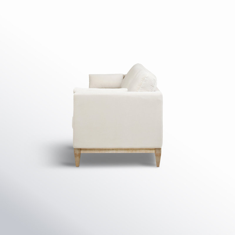 Pera 84'' Velvet Sofa, French Beige Velvet