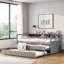Lit de jour simple en bois massif blanc TG-278851547