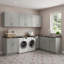 Armoire de cuisine Modern Shaker, cadre en bouleau massif et boîte en contreplaqué, glissières et charnières à fermeture en douceur, tailles modulaires pour une disposition personnalisée (12 po à 42 po)-137752805-137752808