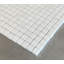Thasoos White 5/8" x 5/8" Grid Glass Bathroom Wall Mosaic Tile