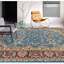 Tapis bleu et rouge de haute qualité noué à la main Sultanabad