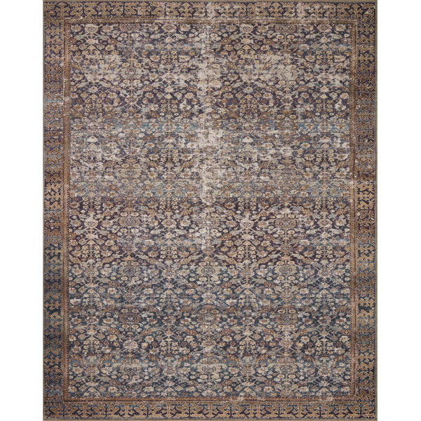 Amber Lewis x Loloi Georgie Denim / Spice Area Rug & Reviews | Wayfair