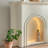 White Manufactured Wood Freestanding Fireplace