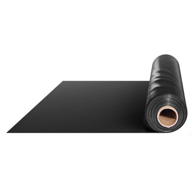 10 Mil Plastic Sheeting Heavy Duty 100', Thick Plastic Sheeting Roll, Plastic Drop Cloth Painters Tarp, Polyethylene Covering for Crawl Space Vapor Barrier, Multi-Purpose, Black