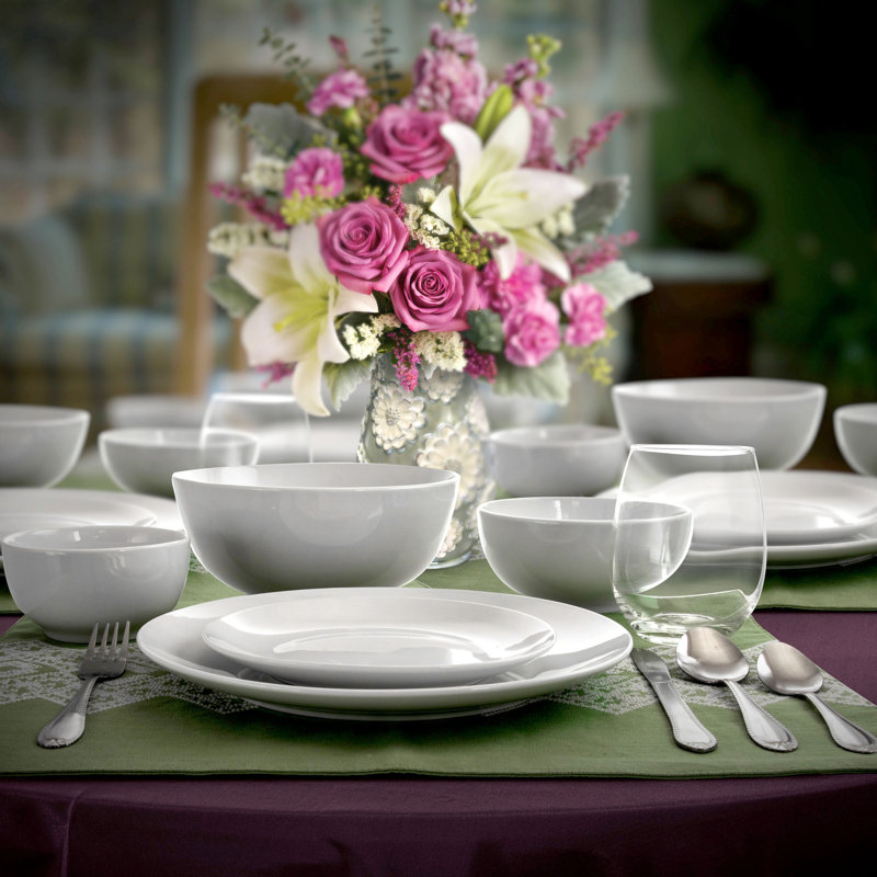 Gibson All U Need 60 Piece Dinnerware Set, Service for 6