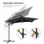 Parasol en porte-à-faux carré avec base 8,2 x 8,2 po Lynch-1635768518