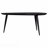 Black Triangular Solid Wood Coffee Table
