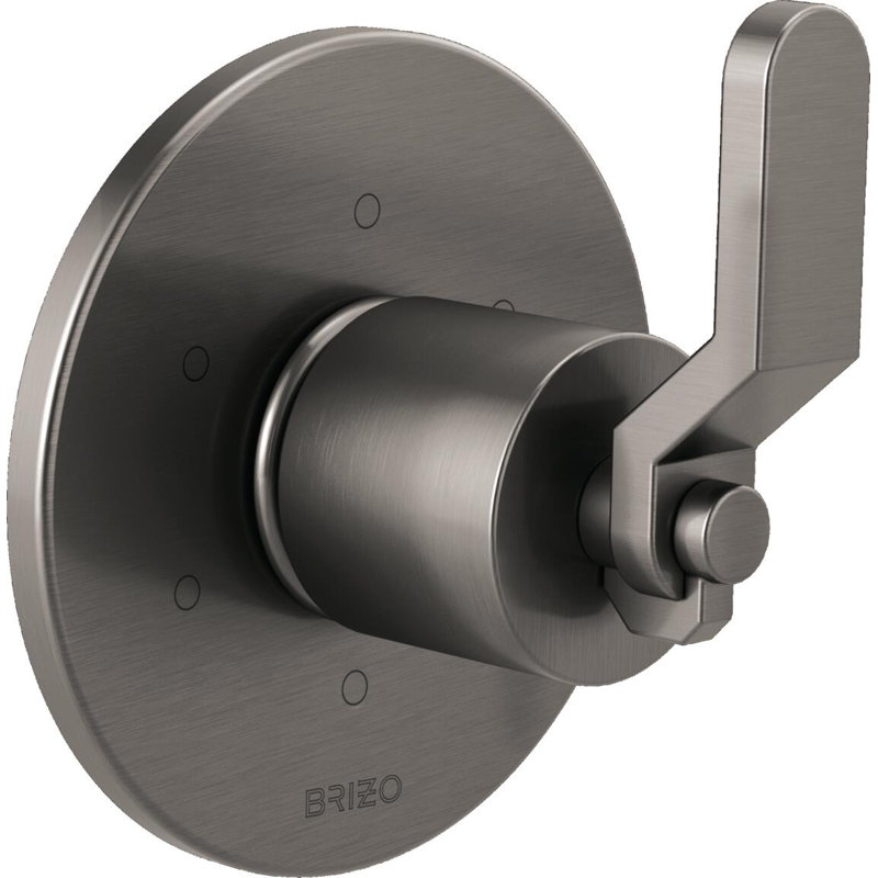 Litze® 3-Function Diverter Trim, Luxe Steel, Industrial Lever