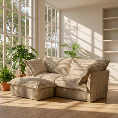 Canapé modulaire en velours côtelé l 83,4 "x P 55" x H 34,6 "Urban Ins