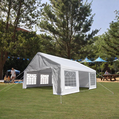 Party Tent Heavy Duty Marquee Canopy Outdoor Wedding Tent Carport Events Shelter Tent For Parties BBQ With Storgae Carry Bags
