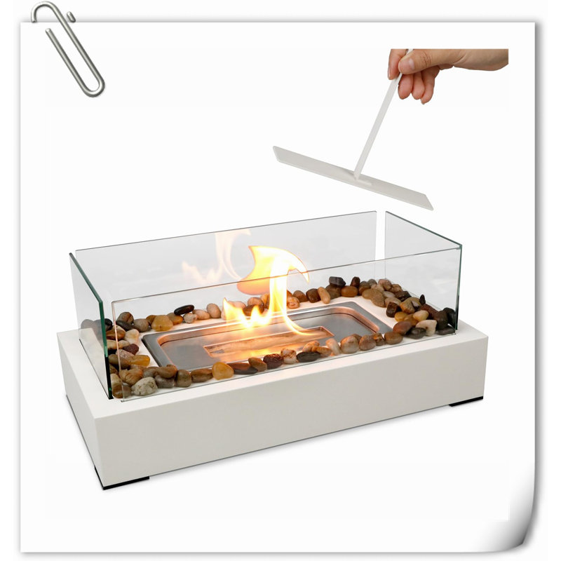 Tabletop Fire Tabletop Fireplace with Flame Guard