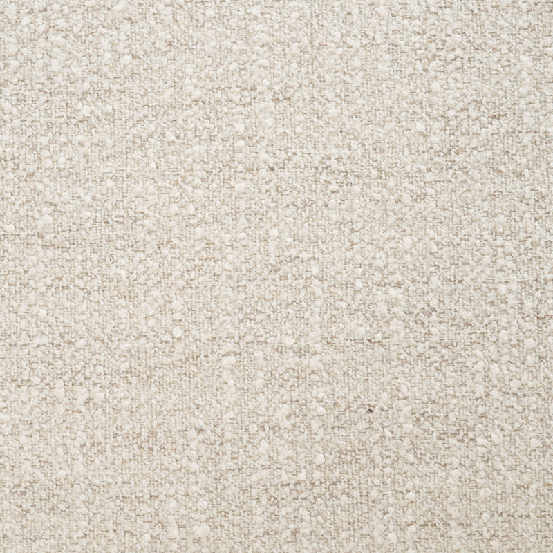 Chaise rembourrée en tissu texturé Saga, Crème