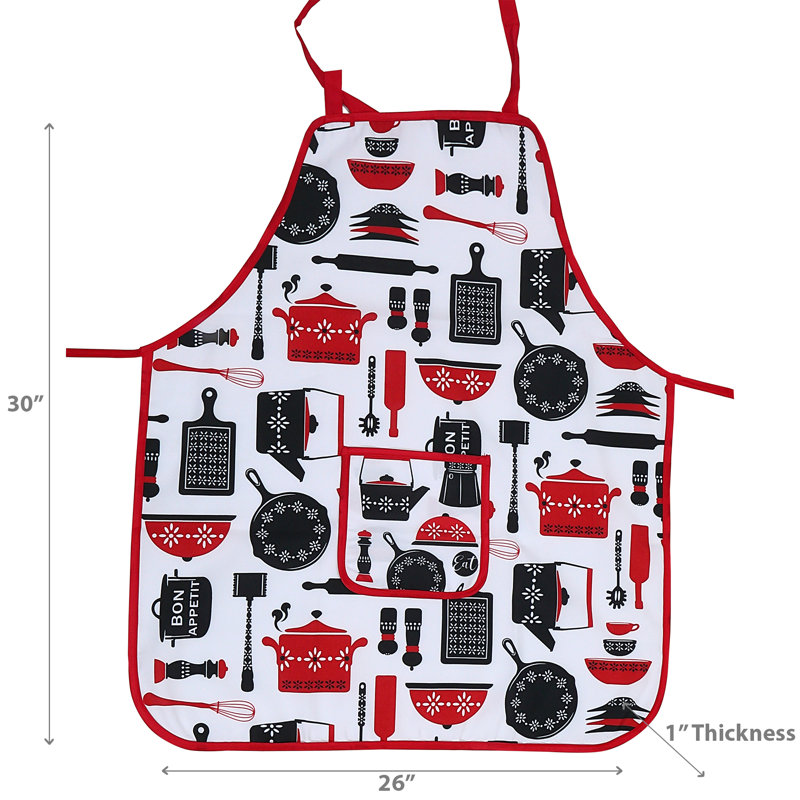 No Pattern Bib Apron