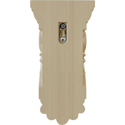 5 1/8"W x 2 3/4"D x 9 3/4"H Thin Flowing Acanthus Corbel, Rubberwood
