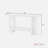 Vintage Console Table With T-leg Design And 2-tier Structure-1624984317