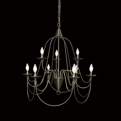Vahe 9 - Light Dimmable Tiered Chandelier