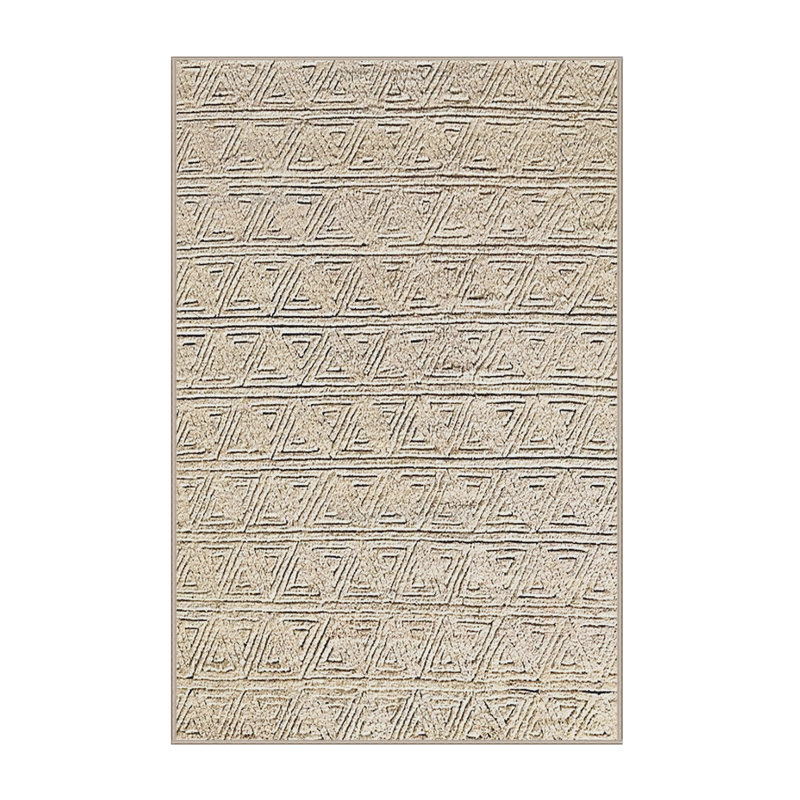 Tapis géométrique beige Petersburg, Rectangle 5 pi x 7 pi