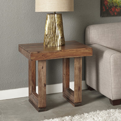 Enely Solid Wood End Table