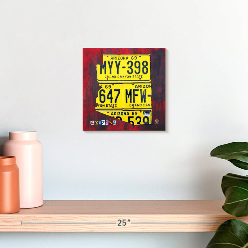 Aliaz Arizona Licence Plate, 10" H x 10" W