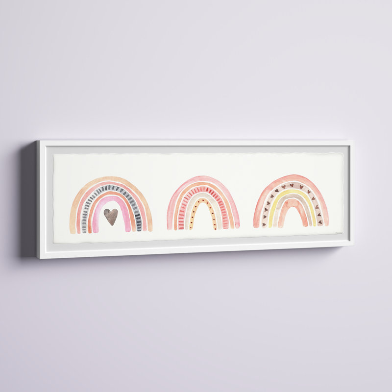 'Rainbow Parade' Framed Print, 15" H x 45" W x 1.5" D