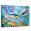 Art mural en verre épique «Sea Life Of The World» par Tim Jeffs, 36 po x 24 po-377898274
