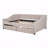 Full Upholstered Daybed Frame, 2 Drawers, Wood Slats
