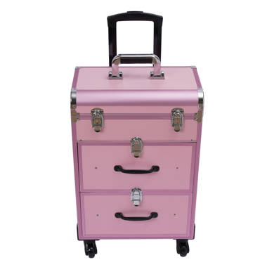 Pink Power 18 Portable Aluminum Tool Box for Tool or Craft Storage- L