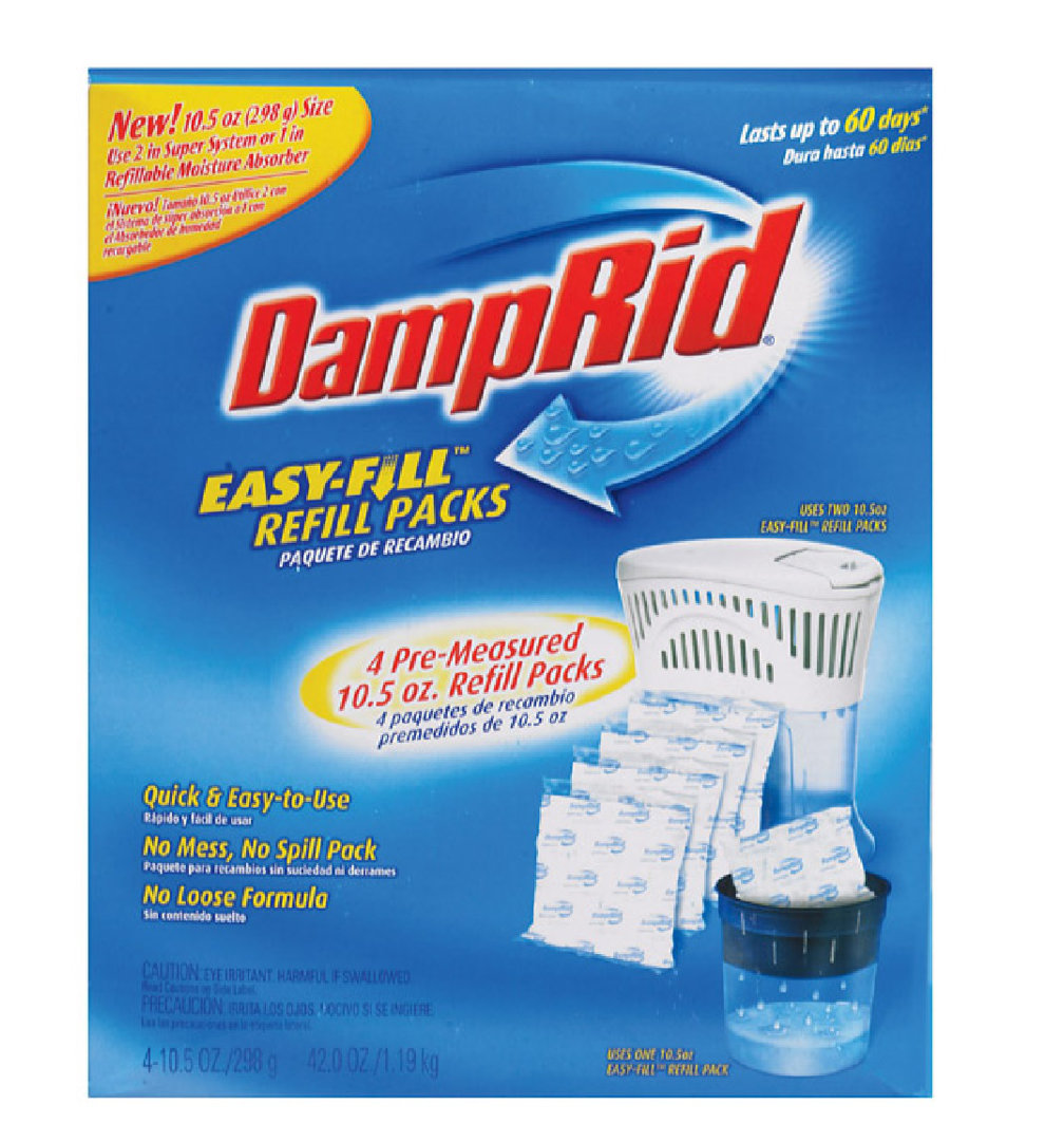 DampRid 0 Pints Moisture Absorber Dehumidifier for Rooms up to 0 Cubic Feet DampRid