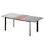 Ensemble de table de salle à manger rectangulaire 78,7 po, ensemble de table de cuisine moderne avec chaise rembourrée pour la maison, la cuisine et la salle à manger-1110653783-1110653780