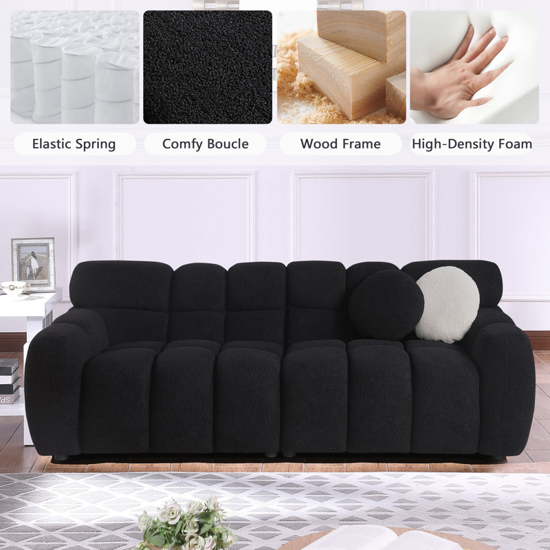 Alleras 86.5'' Upholstered Sofa