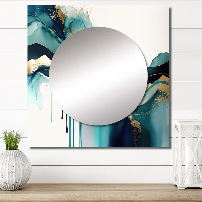 Degracia - Grand miroir mural carré moderne pour la chambre à coucher, 29 po x 29 po